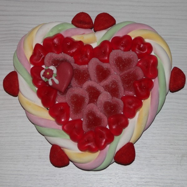 Brochette de bonbons Saint Valentin - Caramelys Lyon